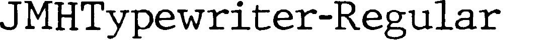 Preview image for JMHTypewriter-Regular