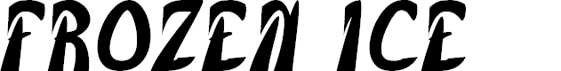Preview image for FROZEN ICE Font