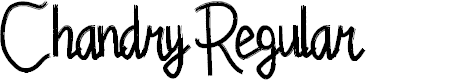 Preview image for Chandry Regular