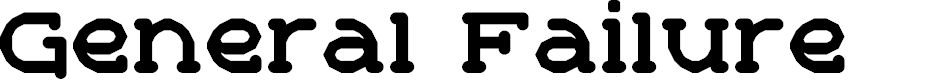 Preview image for General Failure Regular