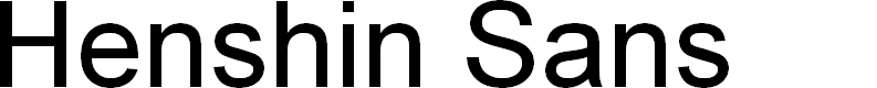 Preview image for Henshin Sans Bold Demo