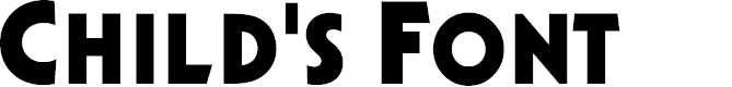 Preview image for Child's Font