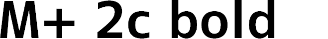 Preview image for M+ 2c bold