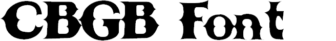 Preview image for CBGBFontSolid