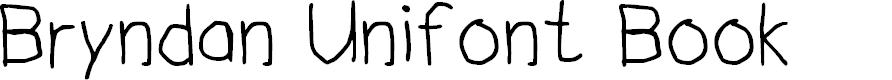 Preview image for Bryndan Unifont Book