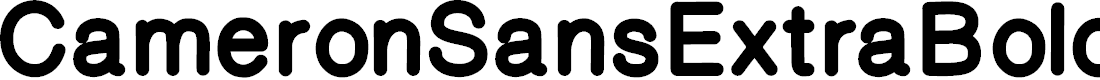 Preview image for CameronSansExtraBold