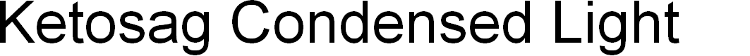 Preview image for Ketosag Condensed Light