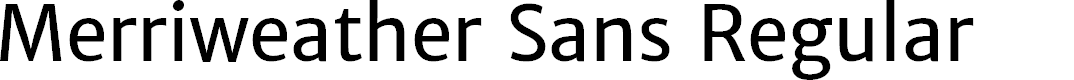 Preview image for Merriweather Sans Regular