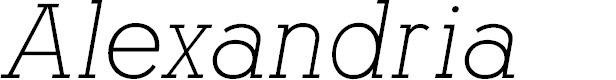 Preview image for AlexandriaFLF-Italic