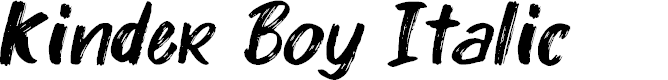 Preview image for Kinder Boy Italic