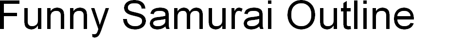 Preview image for Funny Samurai Outline