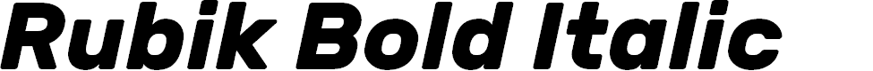 Preview image for Rubik Bold Italic