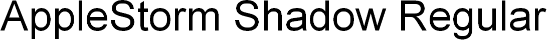 Preview image for AppleStorm Shadow Regular