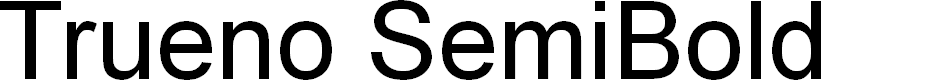Preview image for Trueno SemiBold
