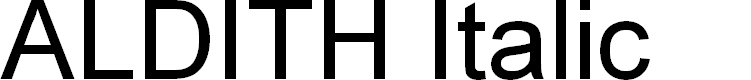 Preview image for ALDITH Italic