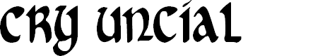 Preview image for Cry Uncial Condensed