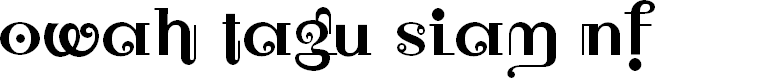 Owah Tagu Siam NF Font - FontSpace