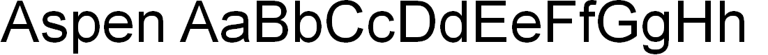 Preview image for AspenFont