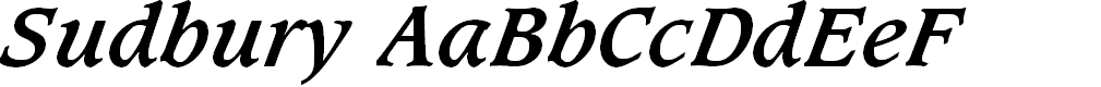 Preview image for Sudbury Book Bold Italic