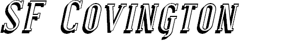 Preview image for SF Covington SC Shadow Italic