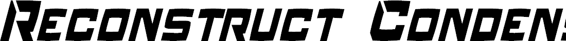 Preview image for Reconstruct Condensed Italic