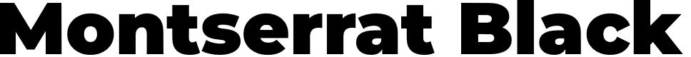 Preview image for Montserrat Black Font