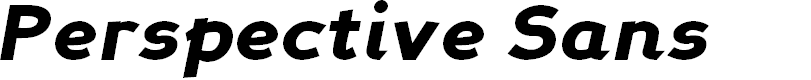Preview image for Perspective Sans Black Italic
