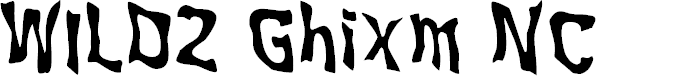Preview image for WILD2 Ghixm NC Font