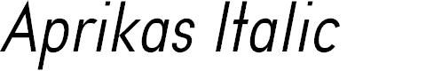 Preview image for Aprikas Italic Demo