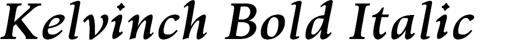 Preview image for Kelvinch Bold Italic