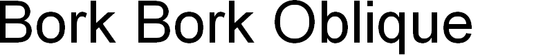 Preview image for Bork Bork Oblique