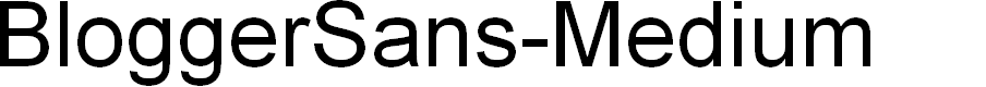 Preview image for BloggerSans-Medium