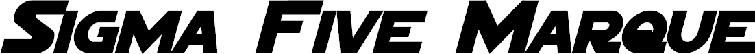 Preview image for Sigma Five Marquee Bold Italic