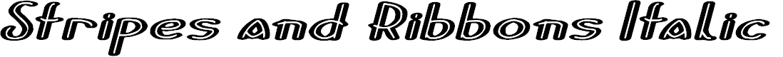 Preview image for Stripes and Ribbons Italic