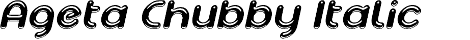Preview image for Ageta Chubby Demo Italic