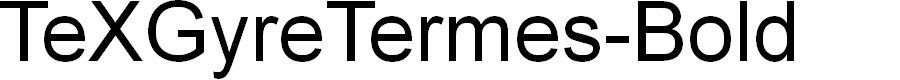 Preview image for TeXGyreTermes-Bold