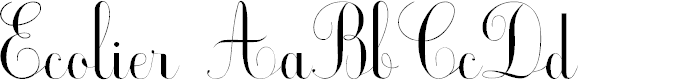 Preview image for Ecolier Font