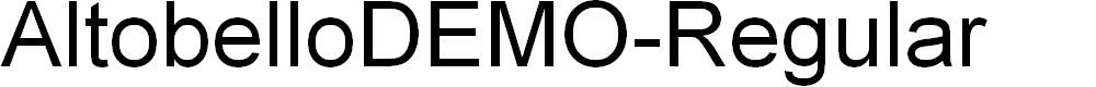 Preview image for AltobelloDEMO-Regular