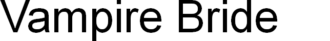Preview image for Vampire Bride Shadow Italic