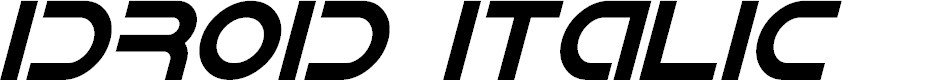 Preview image for IDroid Italic