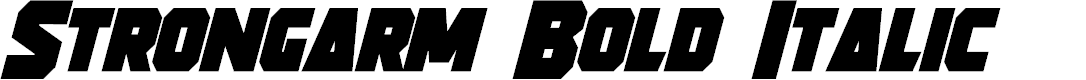 Preview image for Strongarm Bold Italic