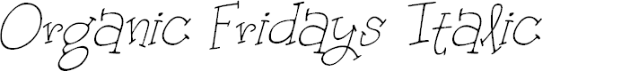 Preview image for Organic Fridays Italic