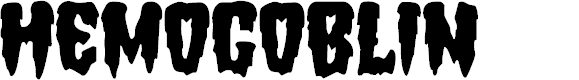 Preview image for Hemogoblin Font