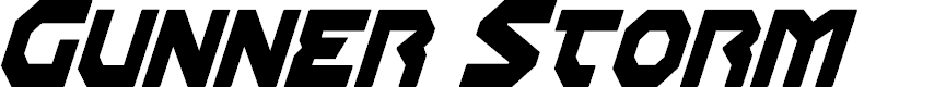 Preview image for Gunner Storm Condensed Italic Condensed Italic
