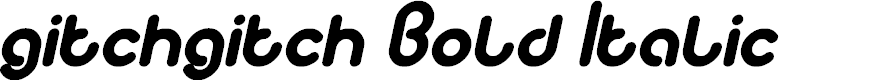 Preview image for gitchgitch Bold Italic