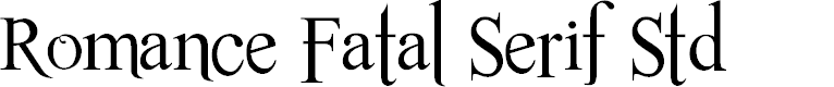 Preview image for Romance Fatal Serif Std