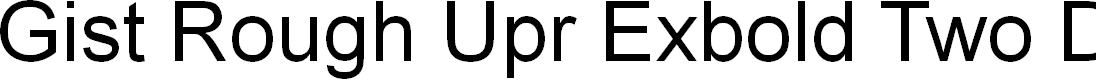 Preview image for Gist Rough Upr Exbold Two Demo