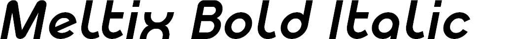 Preview image for Meltix Bold Italic Demo