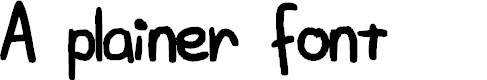 Preview image for A plainer font