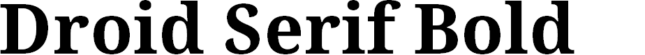 Preview image for Droid Serif Bold